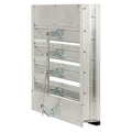 Combo Louver Damper, Adj, 23-1/2 H, Alum