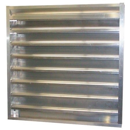 Combo Louver Damper, Adj, 29-1/2 H, Alum