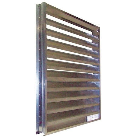 Drainable Louver,Fixed,29-1/2 H,Alum