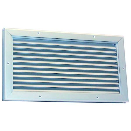 Door Louver, 26-1/4 H, 20-1/8 W, Aluminum