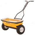 160 lbs Cap High Output Drop Walk Behind Spreader For Salt, 28 in Spread, Fixed T Handle