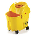 8 3/4 gal WaveBrake Funnel Mop Bucket and Wringer, Yellow, Polypropylene