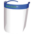 Face Shield, Clear Visor, 7 1/2 in Height, Hook-and-Loop Suspension