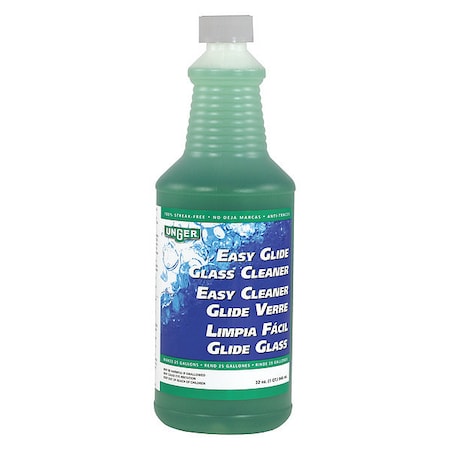 Liquid Glass Cleaner, 1 qt., Green, Unscented, Bottle