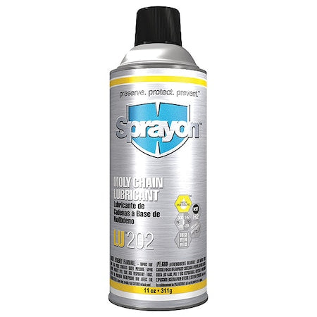 Moly Chain and Pin Lubricant, LU202, -20 to 300 Degrees F, 11 oz Aerosol Can