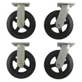 Plat Castr Kit, Rubber, 8 in., 2400 lb., PK4