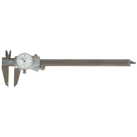Dial Caliper w/Cert, 8 In, 0.100/Rev