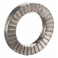Wedge Lock Washer, For Screw Size 7/16 in 316 Stainless Steel, Plain Finish, 200 PK