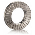 Wedge Lock Washer, For Screw Size 1/2 in 316 Stainless Steel, Plain Finish, 100 PK