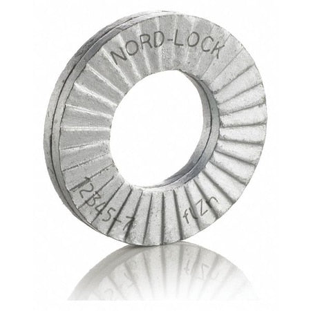 Wedge Lock Washer, For Screw Size #6 Steel, Advanced Corrosion Resistance Finish, 20 PK