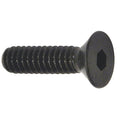 3/8"-16 Socket Head Cap Screw, Flat, Black Oxide Alloy Steel, 1 in Length, 100 PK
