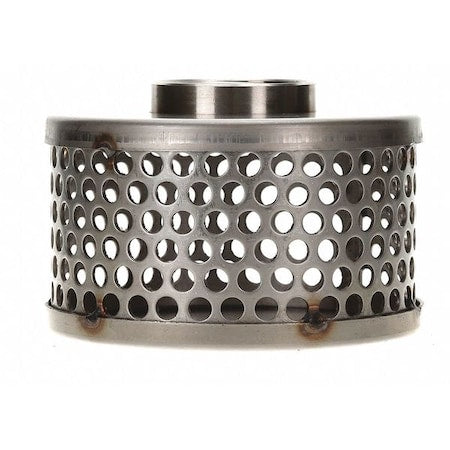 Suct Strainer, 6 Dia, 2 NPSM, Side Rnd Perf