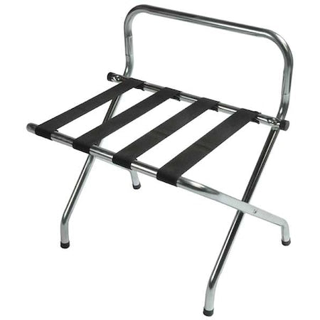 High Back Luggage Rack,Bright Zinc