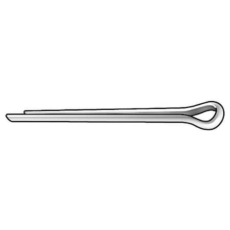 Extended Prong Cotter Pin, 3/32 in Dia, 1-1/2 in L, 316 Stainless Steel, 50 PK