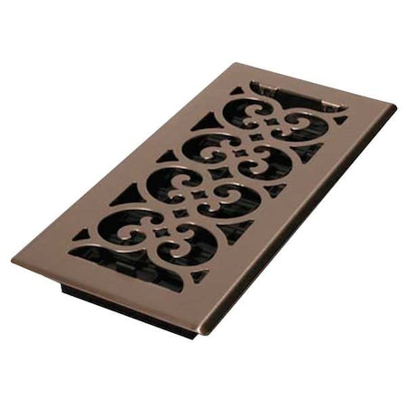 Floor Register 5.5 X 9.5, Brushed Nickel, Steel