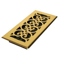 Floor Register 5.5 X 11.5, Bright Brass, Brass