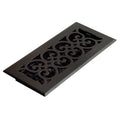 Floor Register 5.5 X 11.5, Textured Black, Cast Iron