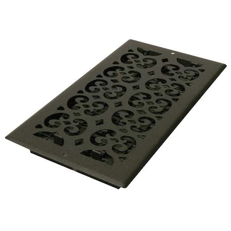 Sidewall/Ceiling Register 7.5 X 13.5, Textured Black, Steel