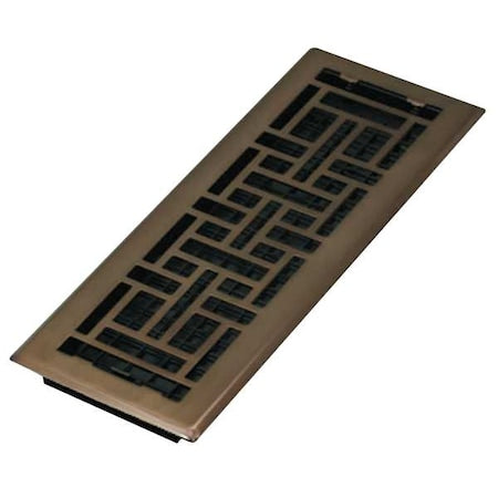 Floor Register 5.5 X 15.5, Rubbed Bronze, Plated Steel