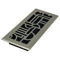Floor Register 4 x 10, Plated Nickel, Plated Steel
