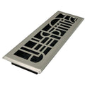 Floor Register 5.5 X 13.5, Plated Nickel, Plated Steel