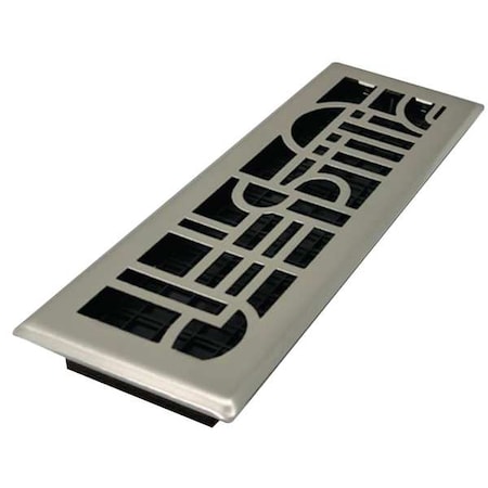 Floor Register 5.5 X 13.5, Plated Nickel, Plated Steel