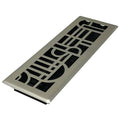 Floor Register 5.5 X 15.5, Plated Nickel, Plated Steel