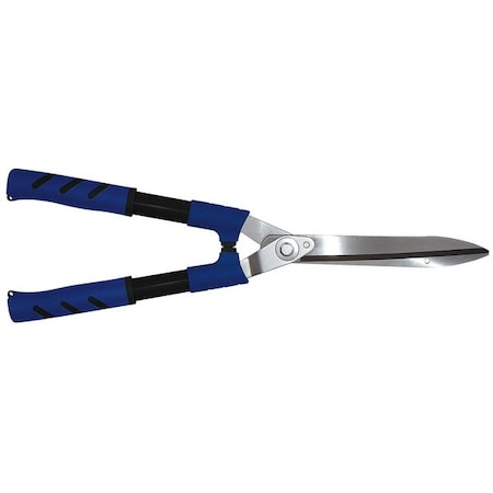 Shears, Long Straight Blade, Polished Steel 10 in L Blade, Aluminum Handle, Plastic Grip