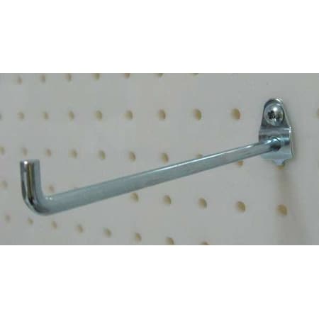 Single Rod Pegboard Hook, 6 In, PK10