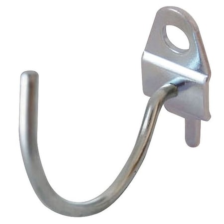 Curved Pegboard Hook, 2 1/4 in L, PK10