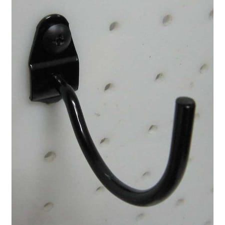 Curved Pegboard Hook, 2 1/4 in L, PK10