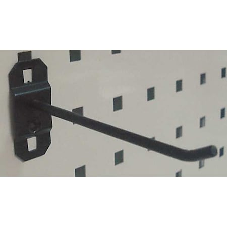 Single Rod Pegboard Hook, 4 In, PK5