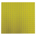 Square Hole Pegboard, 24x24, Yellow, PK2