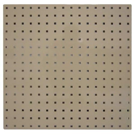Square Hole Pegboard, 24x24, Tan, PK2