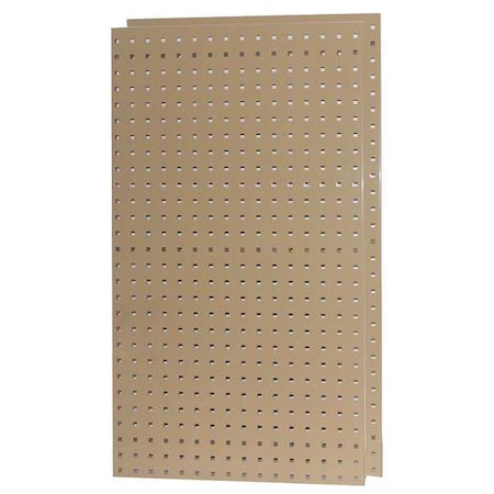 Square Hole Pegboard, 42-1/2x24, Tan, PK2