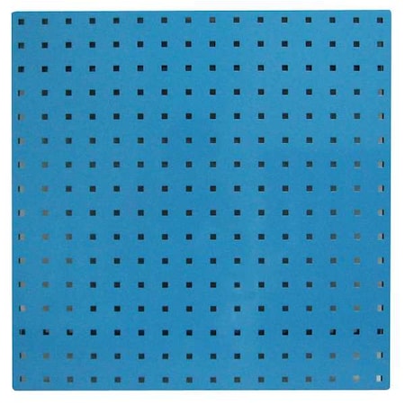 Square Hole Pegboard, 24x24, Blue, PK2