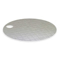 Sorbent Pad, 8 gal, 22 in Dia., Universal, Gray, 25 PK