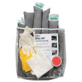 Spill Kit, 7 gal Volume Absorbed per Kit, Bag, Clear