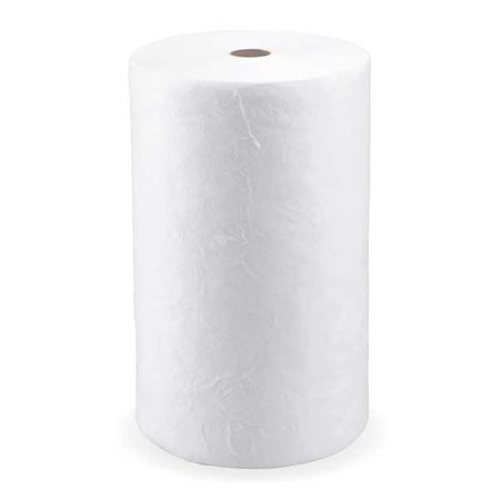 Sorbent Roll, 36 gal, 30 in x 150 ft, Oil, White, Polypropylene