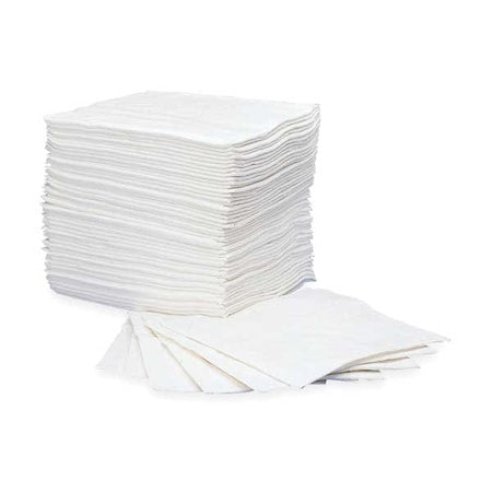 Sorbent Roll, 49 gal, 30 in x 3 1/3 ft, Oil, White, Polypropylene