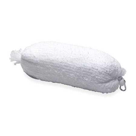 Sorbent Boom, 9 gal, 8 in x 18 ft, Oil, White, 4 PK