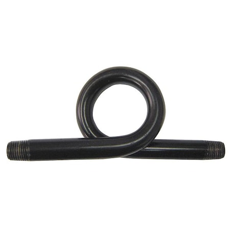 Siphon, 2000 psi, 1/2 In NPT, Steel