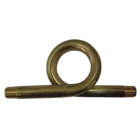Siphon, 250 psi, 1/4 In Natured Brass