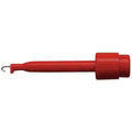 Test Clip, 30VAC/60VDC, Red, PK10