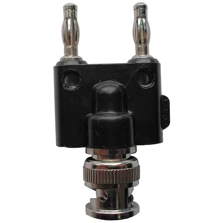 BNC Adapter, Male to Double Banana Plug