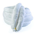 Sorbent Boom, 32 gal, 5 in x 10 ft, Oil, White, 2 PK