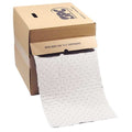Sorbent Roll, 12 gal, 15 in x 50 ft, Oil, White, Polypropylene