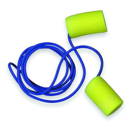 E-A-R Classic Disposable Corded Earplugs, Cylinder Shape, Yellow/Blue, 29 dB NRR, 200PK