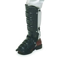 Unisex Shin Guard, Plastic, Straps Attachment, 20 in Length, Black, Universal