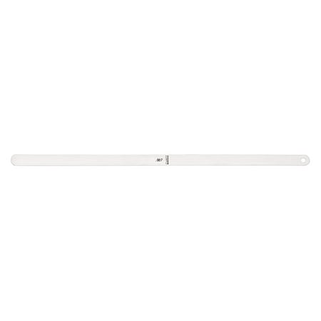 Thickness Gage, 0.007 In, 1/2 x 12 In